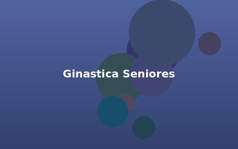 Aulas de ginastica para seniores